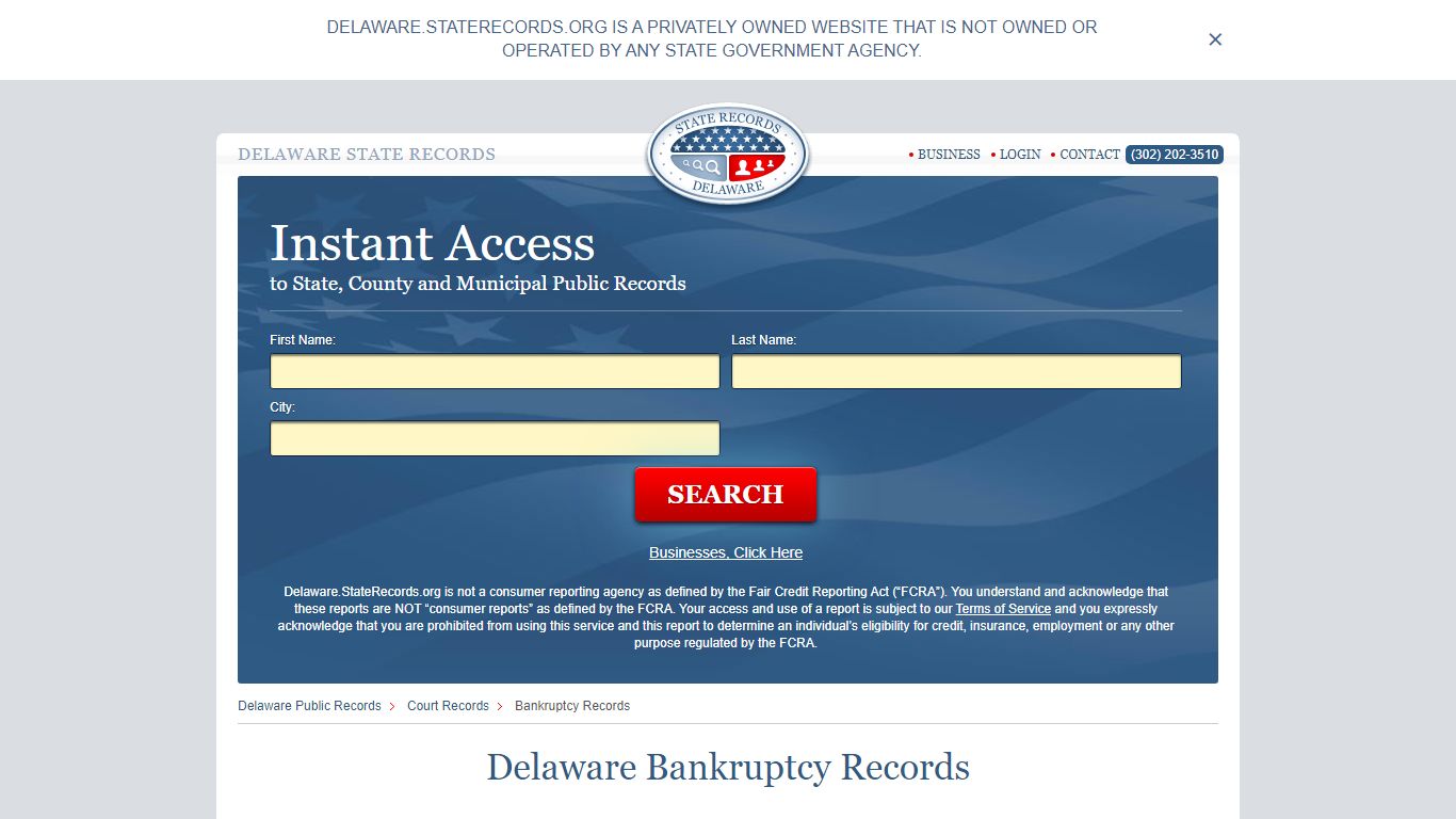 Delaware Bankruptcy Records | StateRecords.org